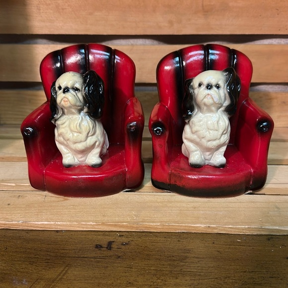 Antique Chalkware Bookends